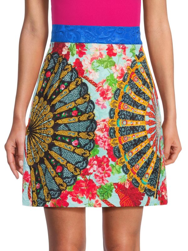 Dolce&Gabbana Floral A Line Mini Skirt